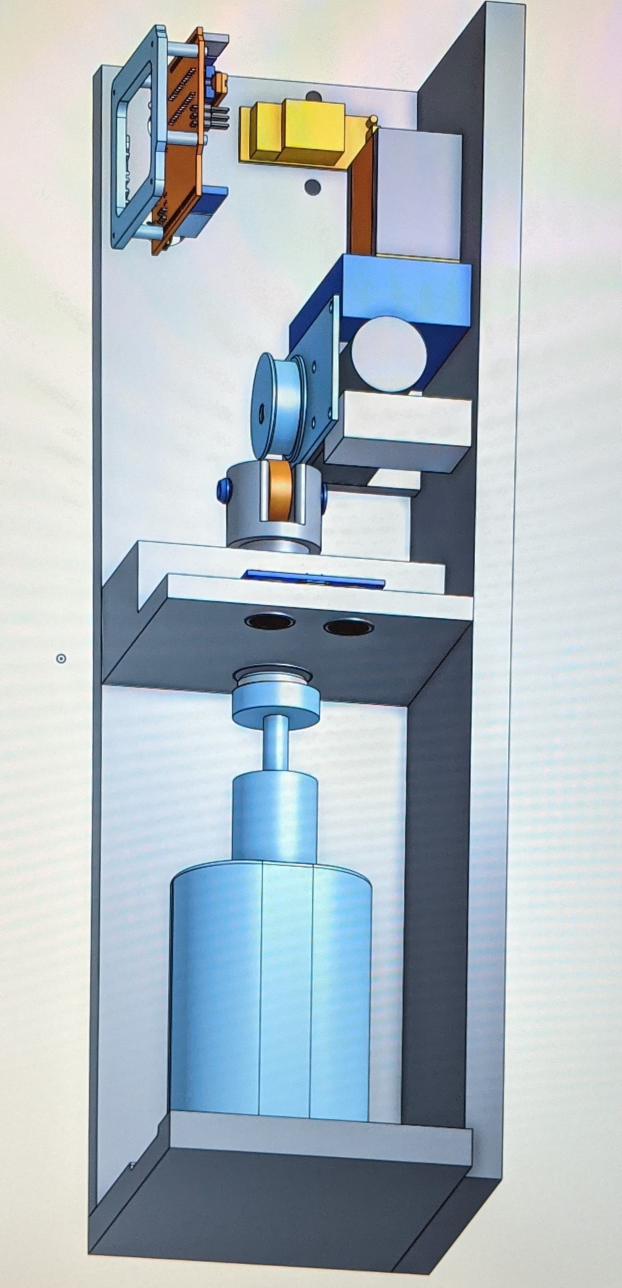 onShape model of left side from below